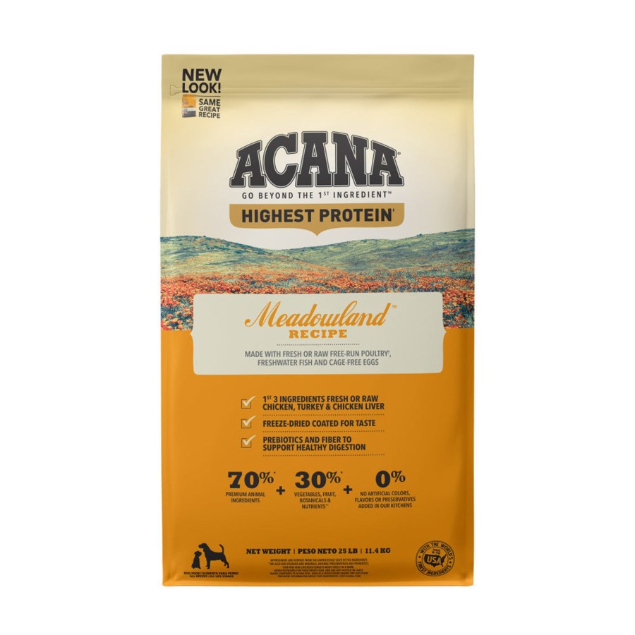 Dog ACANA | Acana Highest Protein Dry Dog Food Meadowland Recipe