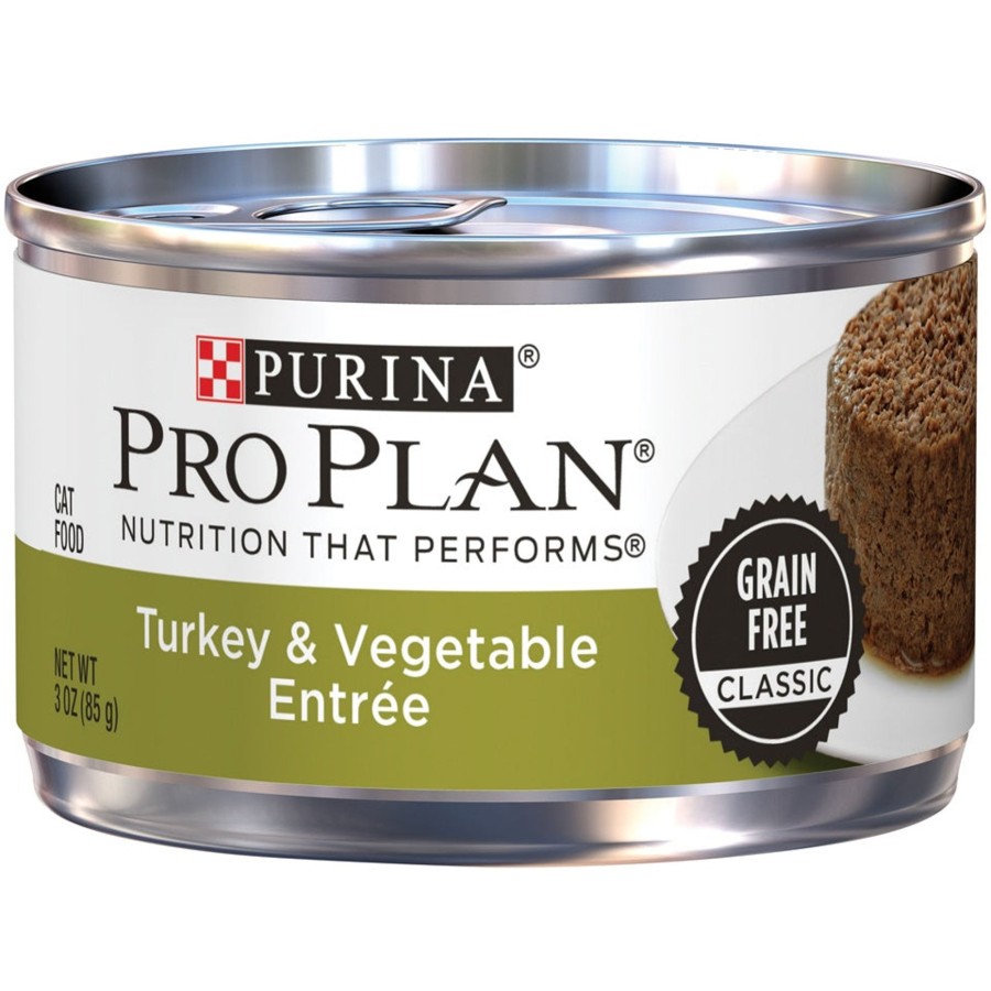 Cat Purina Pro Plan Wet Food | Purina Pro Plan Savor Adult Grain Free Turkey And Vegetable Entree Classic Canned Cat Food