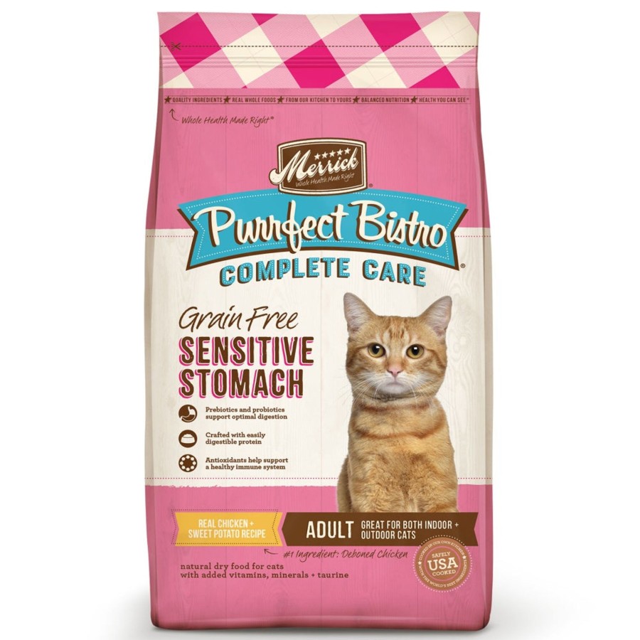 Cat Merrick Dry Food | Merrick Purrfect Bistro Grain Free Complete Care Sensitive Stomach Recipe Dry Cat Food