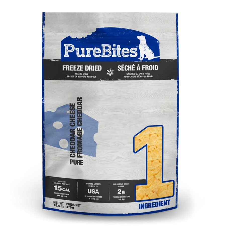 Dog PureBites | Purebites Freeze Dried Cheddar Cheese Dog Treats