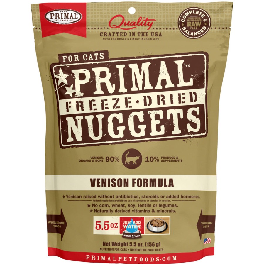 Cat Primal Freeze Dried | Primal Freeze Dried Nuggets Venison Formula Complete Diet For Cats