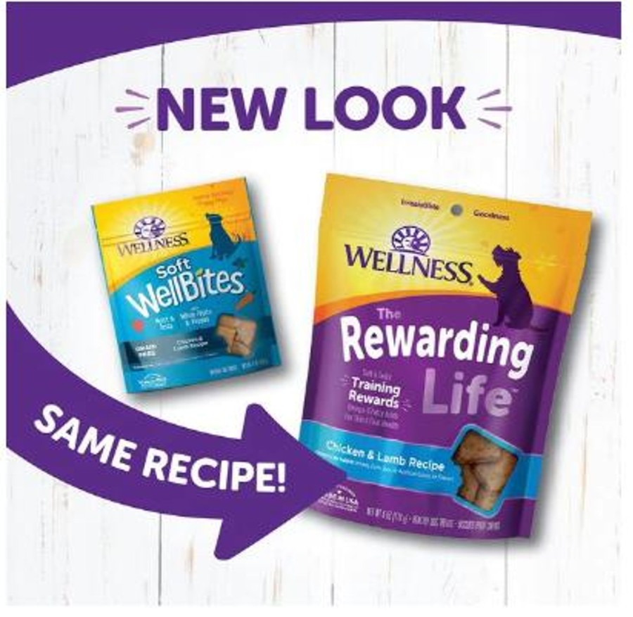 Dog Wellness | Wellness Natural Grain Free Wellbites Chicken And Lamb Recipe Dog Treats