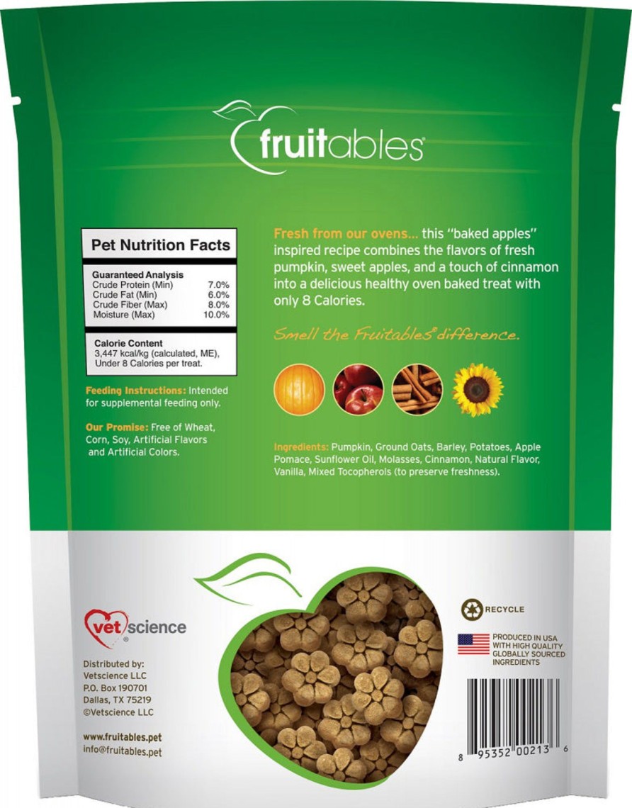 Dog Fruitables | Fruitables Crunchy Pumpkin & Apple Dog Treats