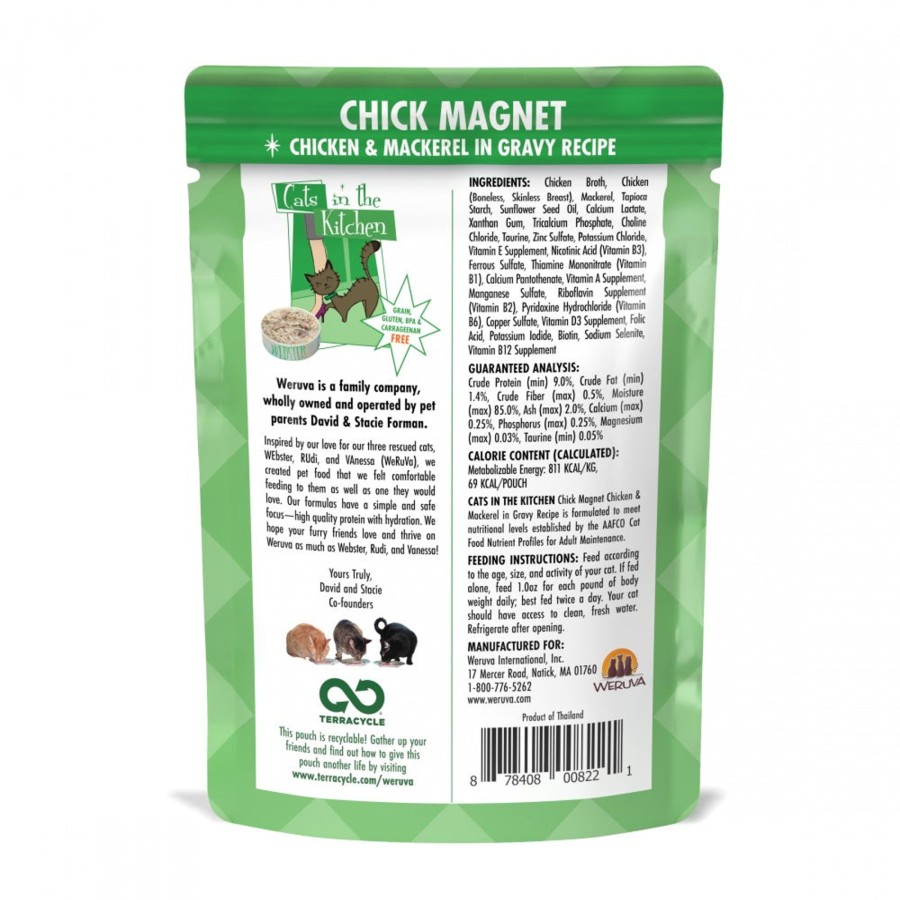 Cat Weruva Wet Food | Weruva Cats In The Kitchen Chick Magnet Pouches Wet Cat Food