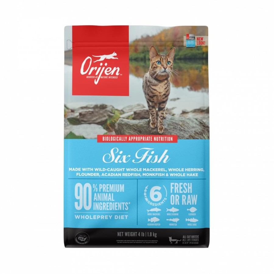 Cat ORIJEN Dry Food | Orijen Grain Free Six Fish Dry Cat Food