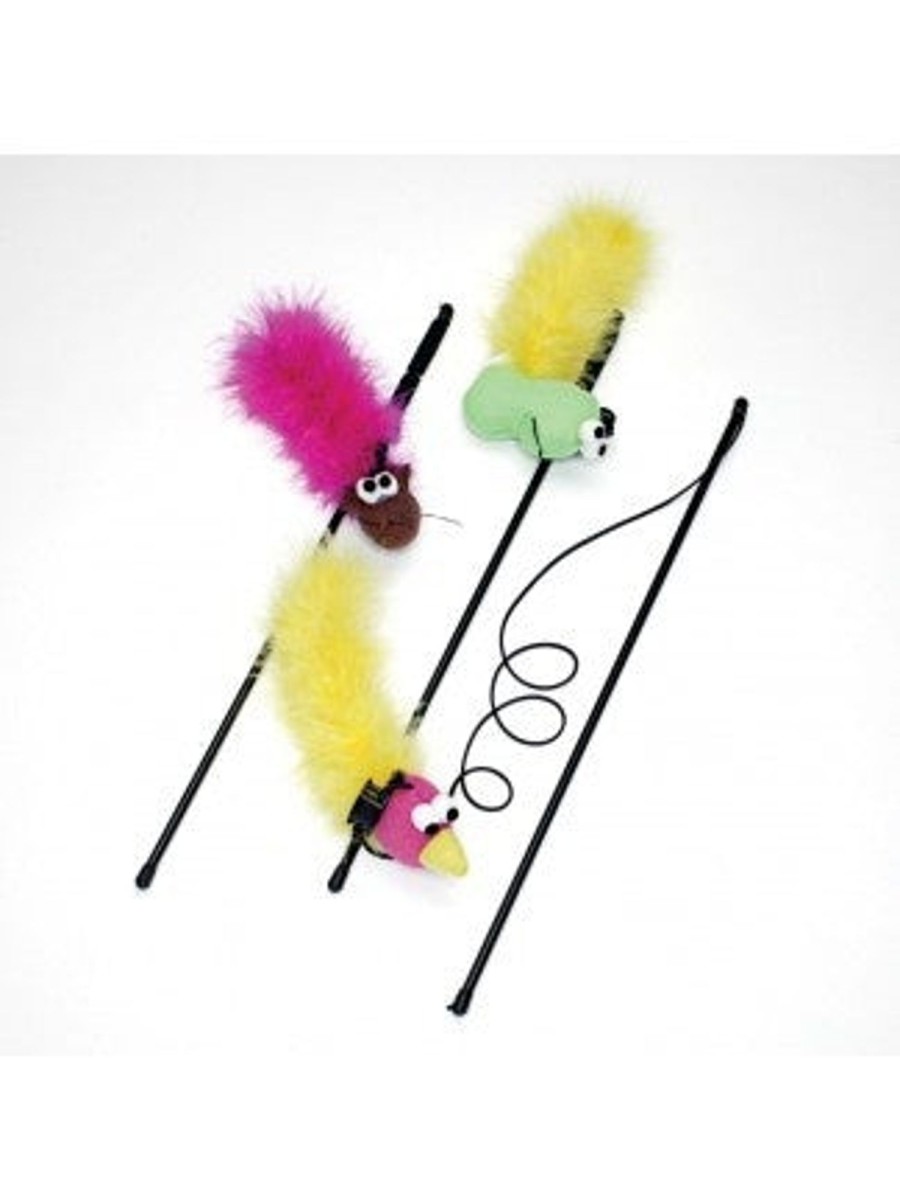 Cat Ethical Pet | Ethical Pet Spot Feather Boa Teaser Wand With Catnip Toy