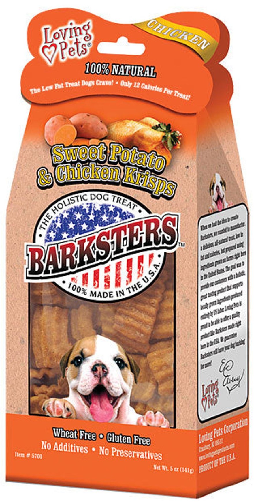 Dog Loving Pets | Loving Pets Barksters Sweet Potato And Chicken Krisps