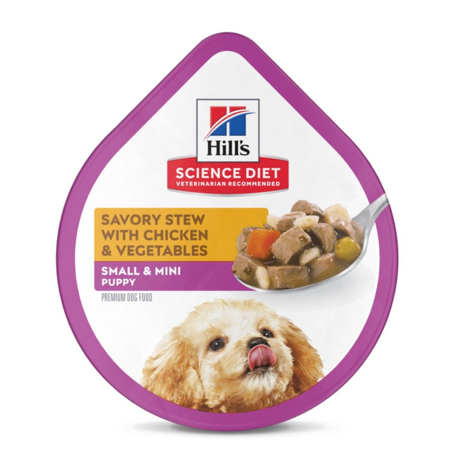 Dog Hill's Science Diet Wet Food | Hill'S Science Diet Puppy Small Paws Savory Stew With Chicken & Vegetables Dog Food Trays