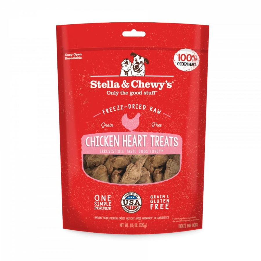 Dog Stella u0026 Chewy's | Stella & Chewy'S Freeze Dried Raw Chicken Hearts Dog Treats