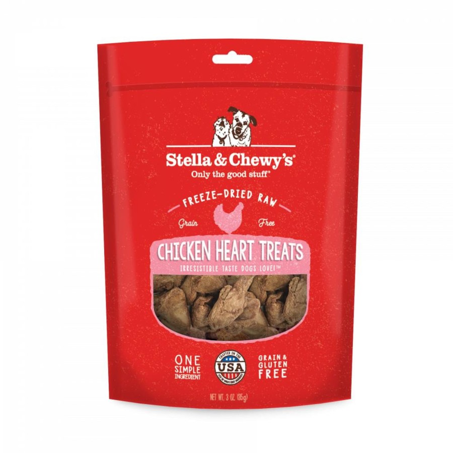 Dog Stella u0026 Chewy's | Stella & Chewy'S Freeze Dried Raw Chicken Hearts Dog Treats