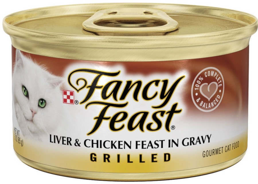 Cat Fancy Feast Wet Food | Fancy Feast Grilled Liver And Chicken Canned Cat Food