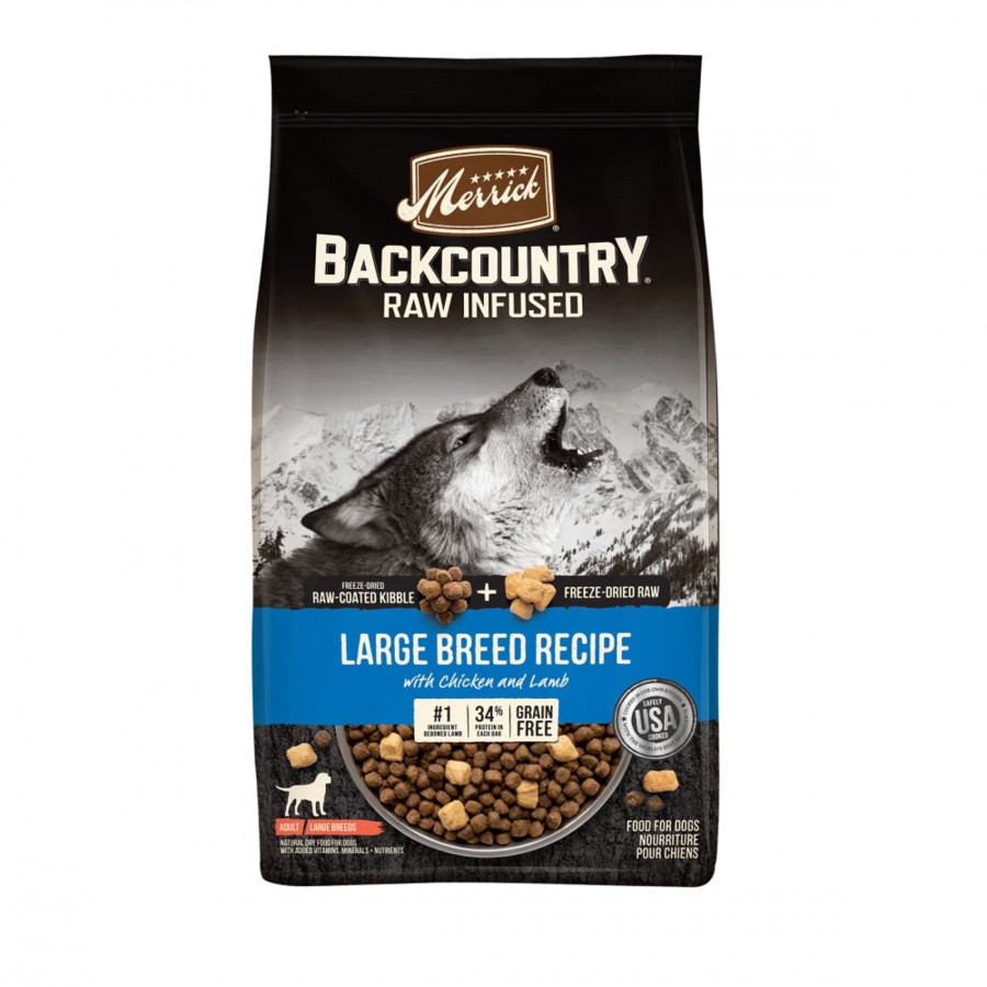 Dog Merrick | Merrick Backcountry Grain Free Dry Adult Dog Food Kibble With Freeze Dried Raw Pieces Large Breed Recipe