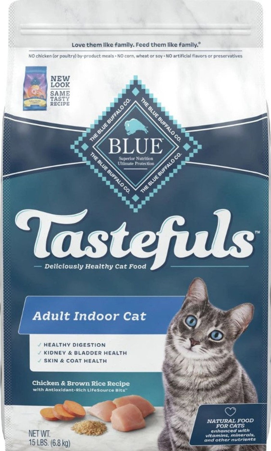 Cat Blue Buffalo Dry Food | Blue Buffalo Tastefuls Adult Indoor Cat Chicken & Brown Rice Recipe Dry Food