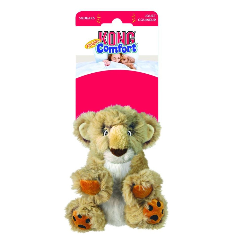 Dog KONG | Kong Comfort Kiddos Lion Plush Dog Toy