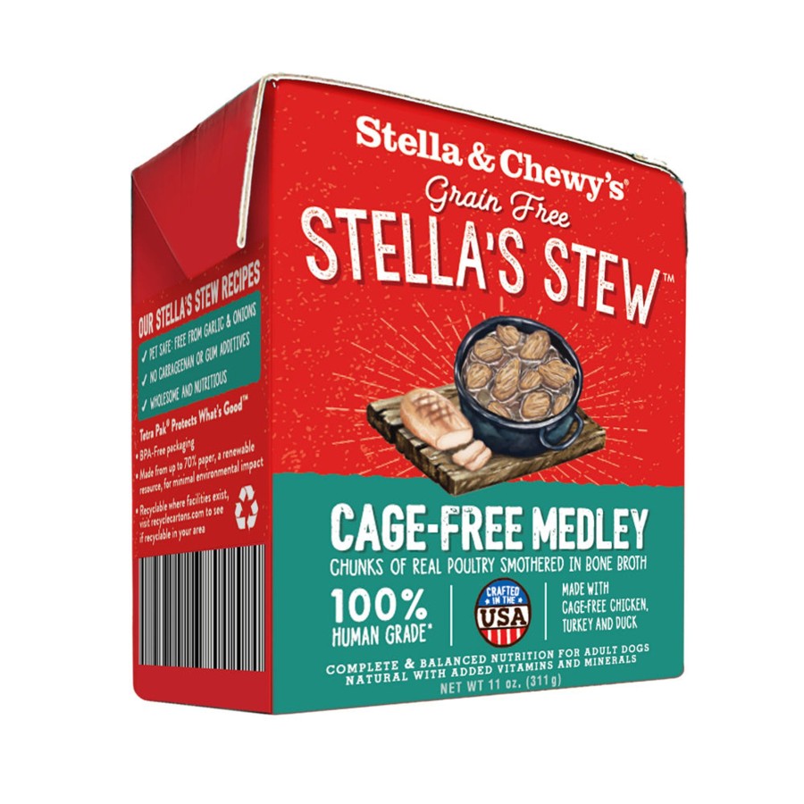 Dog Stella u0026 Chewy's Raw Natural Pet Food Wet Food | Stella & Chewy'S Stella'S Stew Cage Free Medley Recipe Food Topper For Dogs