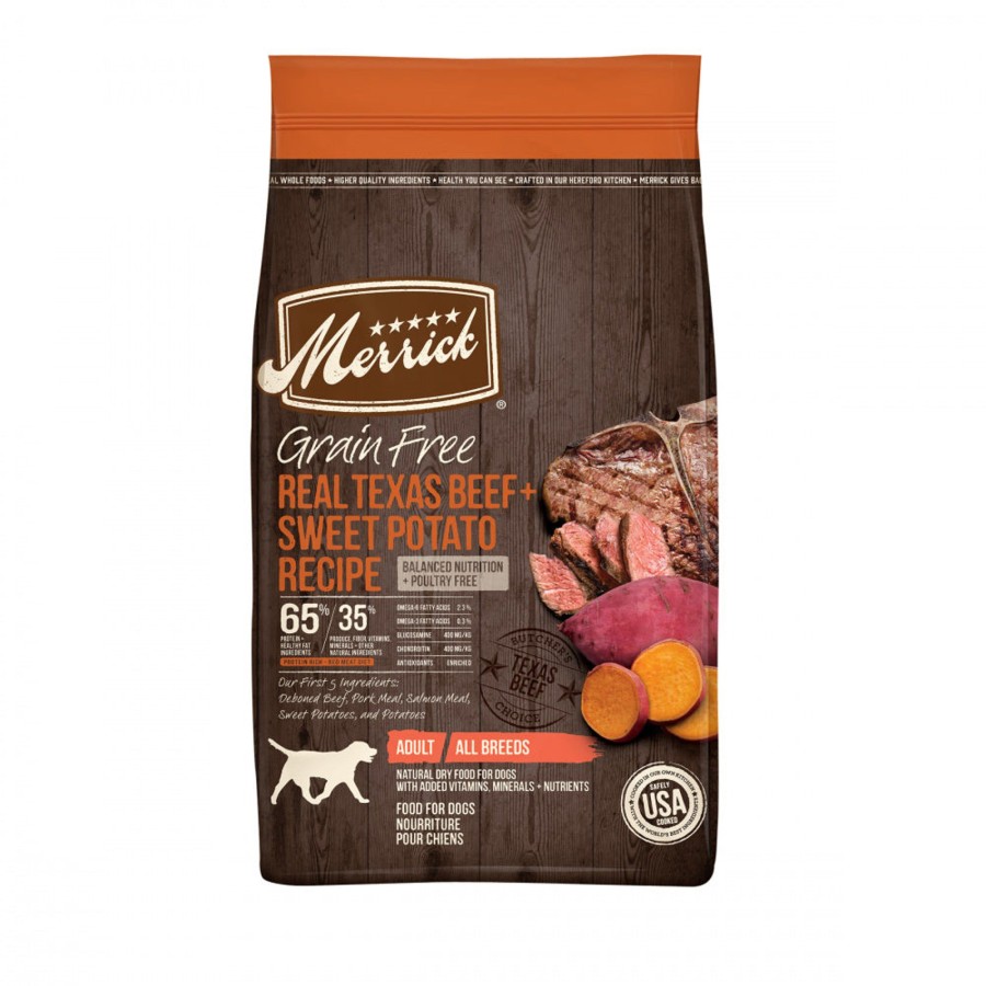 Dog Merrick | Merrick Premium Grain Free Dry Adult Dog Food Wholesome And Natural Kibble Real Texas Beef And Sweet Potato