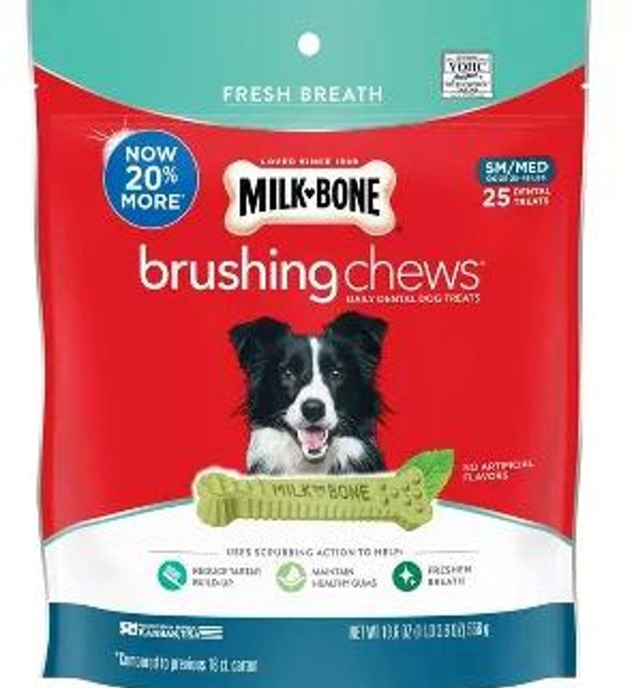 Dog Milk-Bone | Milk-Bone Fresh Breath Daily Dental Brushing Chews For Small & Medium Dogs