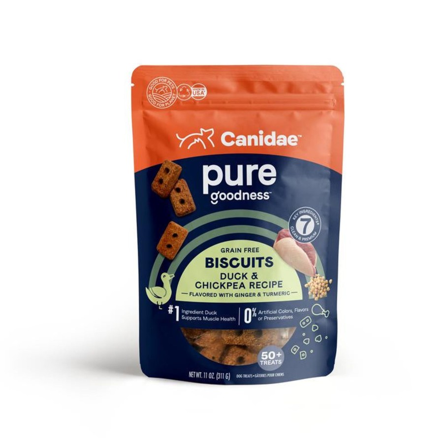 Dog Canidae | Canidae Grain Free Pure Heaven Biscuits With Duck And Chickpeas Dog Treats