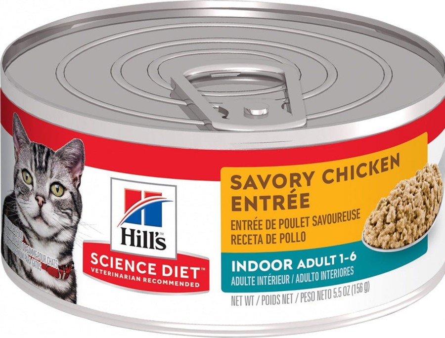 Cat Hill's Science Diet Wet Food | Hill'S Science Diet Adult Indoor Savory Chicken Entree Canned Cat Food