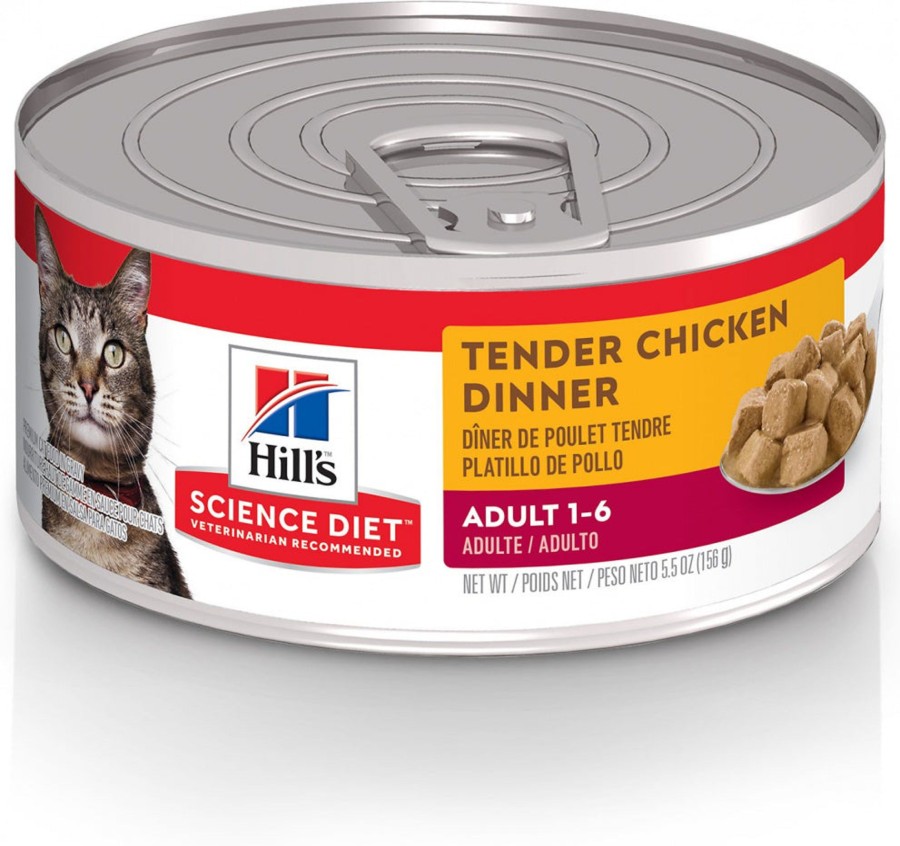 Cat Hill's Science Diet Wet Food | Hill'S Science Diet Adult Tender Chicken Dinner Canned Cat Food