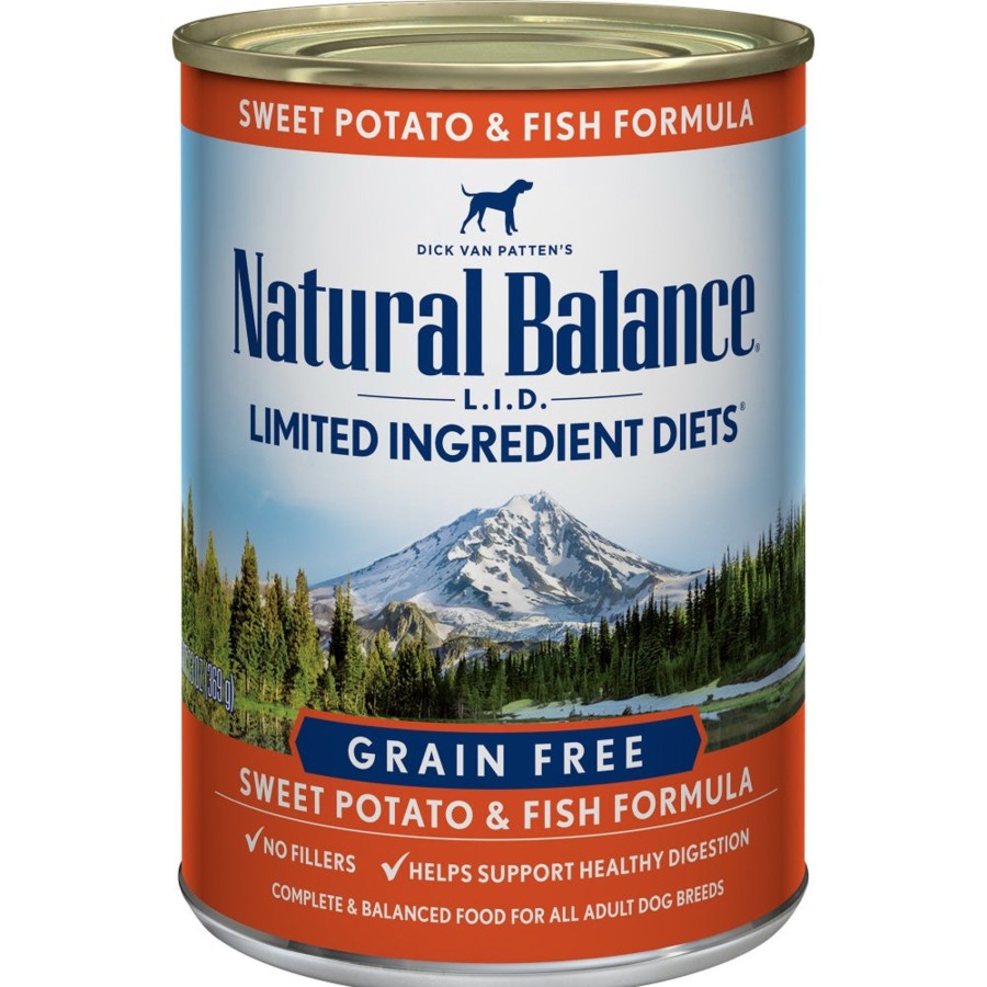 Dog Natural Balance Wet Food | Natural Balance Limited Ingredient Grain Free Sweet Potato & Salmon Recipe Wet Canned Dog Food