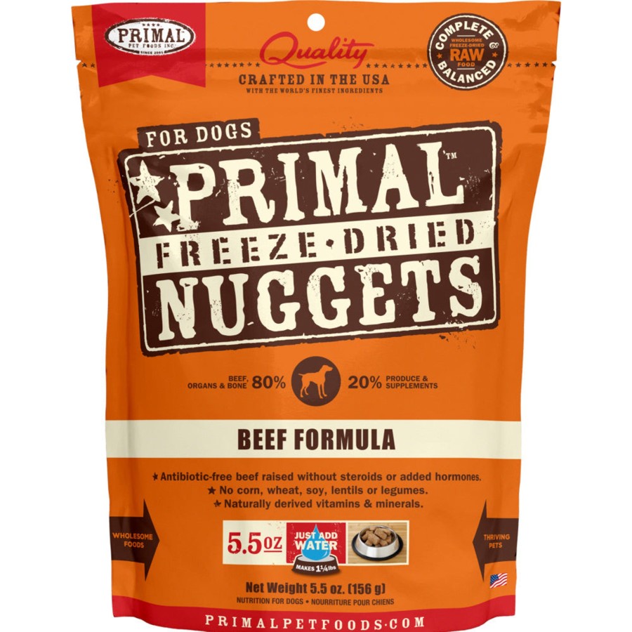 Dog Primal | Primal Freeze Dried Nuggets Grain Free Beef Formula Dog Food