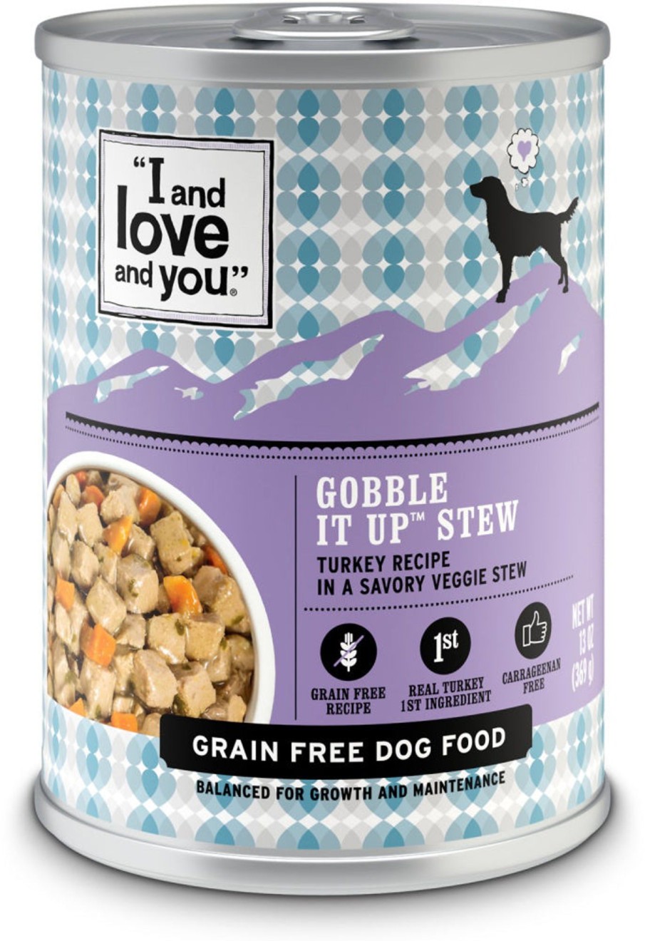 Dog I and Love and You Wet Food | I And Love And You Grain Free Gobble It Up Stew Canned Dog Food