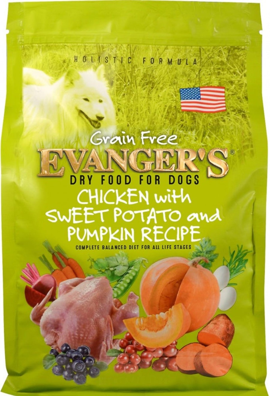 Dog Evangers Dry Food | Evangers Grain Free Chicken Sweet Potato And Pumpkin Dry Dog Food