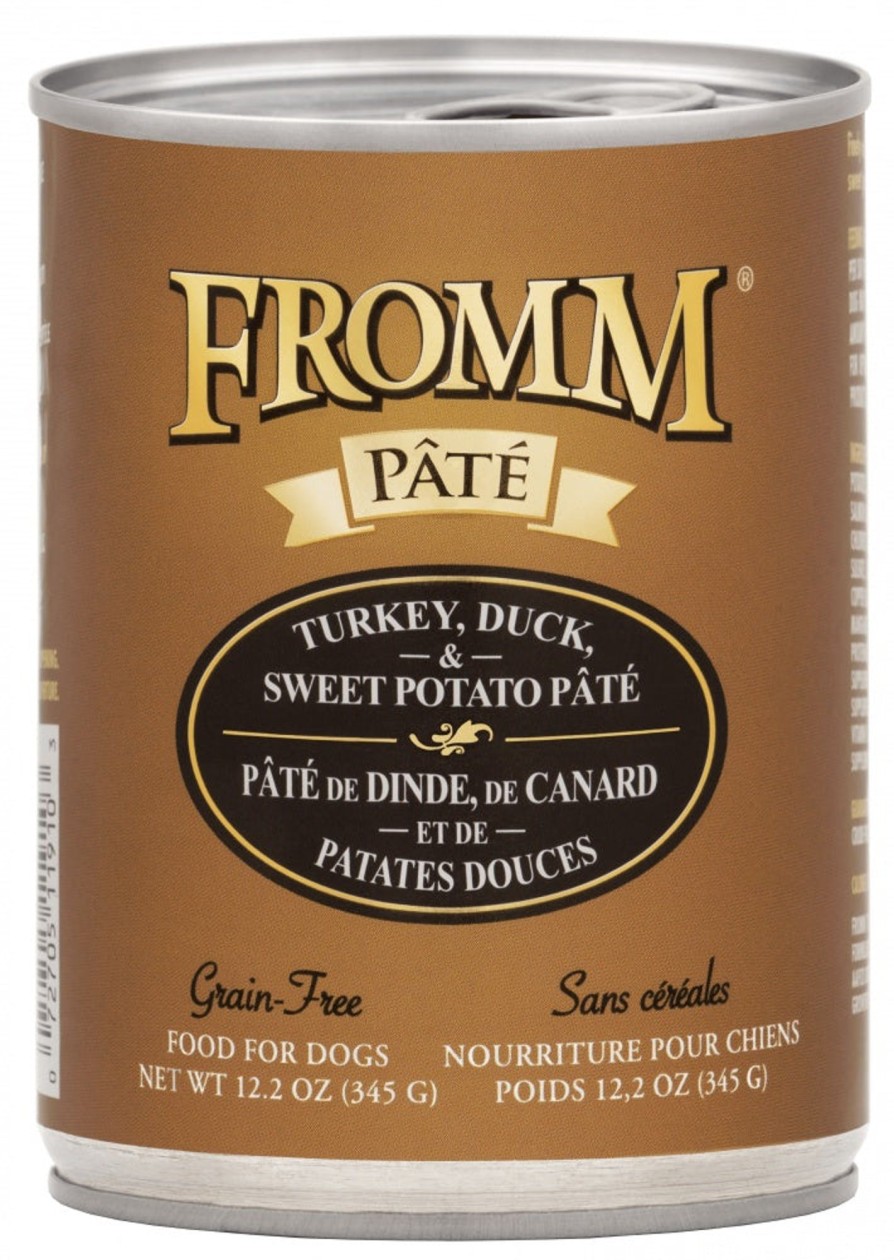 Dog Fromm Wet Food | Fromm Turkey, Duck, & Sweet Potato Pate Grain Free Canned Dog Food