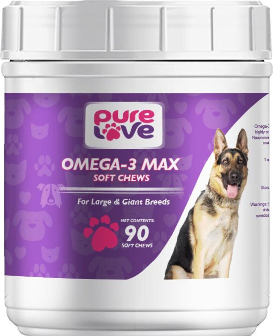 Dog Pure Love | Pure Love Omega-3 Max Soft Chews For Large And Giant Dogs