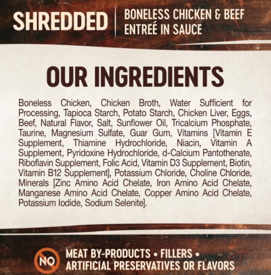 Cat Wellness Wet Food | Wellness Core Signature Selects Grain Free Canned Cat Food, Shredded Chicken & Beef Entree In Sauce