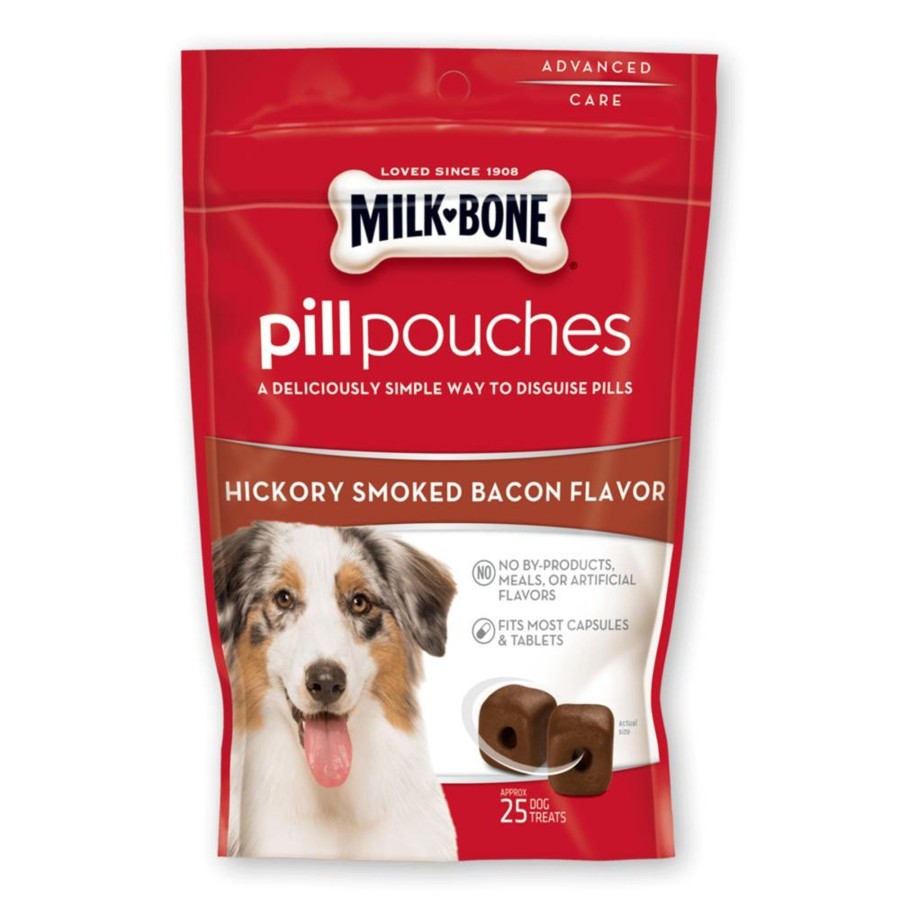 Dog Milk-Bone | Milk-Bone Hickory Smoked Bacon Flavor Pill Pouches For Dogs