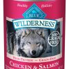 Dog Blue Buffalo Wet Food | Blue Buffalo Wilderness High-Protein Grain-Free Chicken & Salmon Grill Adult Canned Dog Food