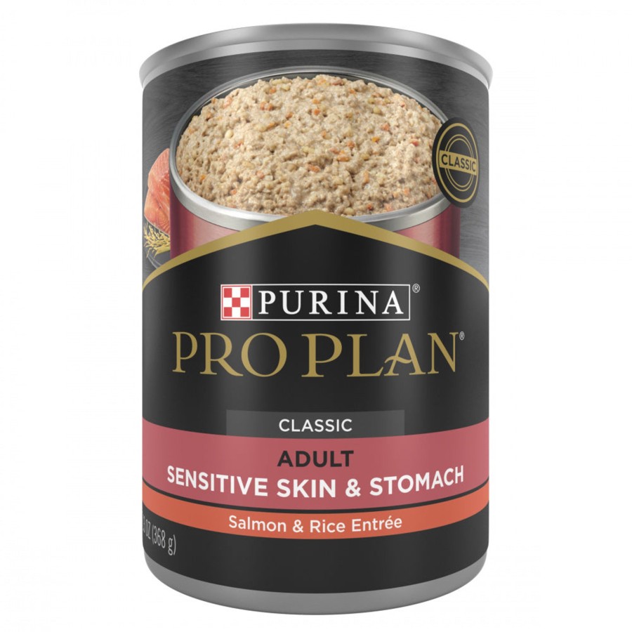 Dog Purina Pro Plan | Purina Pro Plan Focus Sensitive Skin & Stomach Salmon & Rice Pate Canned Dog Food