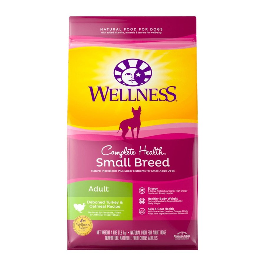 Dog Wellness | Wellness Complete Health Natural Small Breed Adult Turkey And Oatmeal Recipe Dry Dog Food