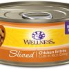 Cat Wellness Wet Food | Wellness Grain Free Natural Sliced Chicken Entree Wet Canned Cat Food