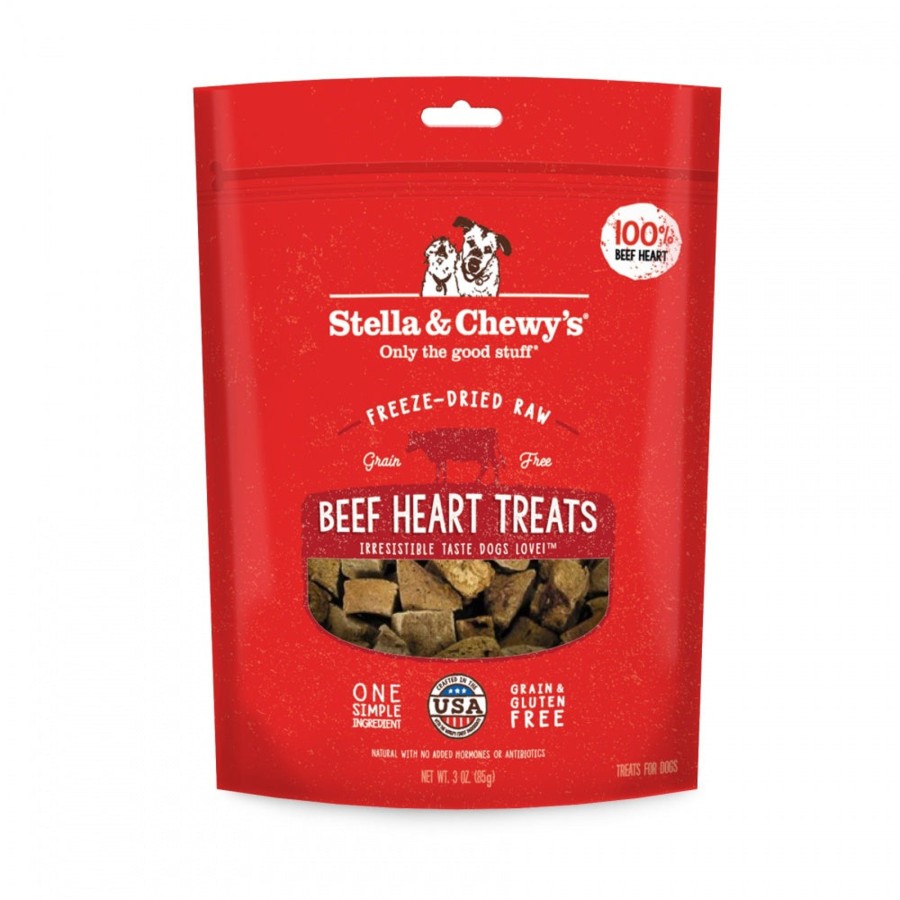 Dog Stella u0026 Chewy's | Stella & Chewy'S Freeze-Dried Raw Beef Heart Dog Treats