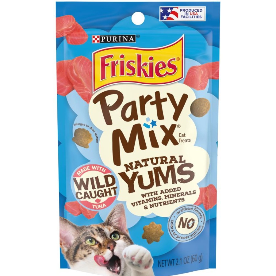 Cat Friskies | Friskies Party Mix Natural Yums With Real Tuna Cat Treats