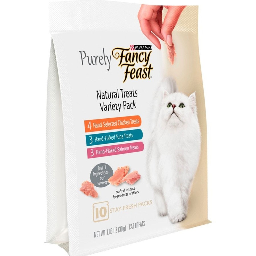 Cat Fancy Feast | Fancy Feast Purely Natural Treats Variety Pack Cat Treats