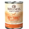 Dog Wellness Wet Food | Wellness Natural Grain Free Adult 95% Turkey Canned Dog Food