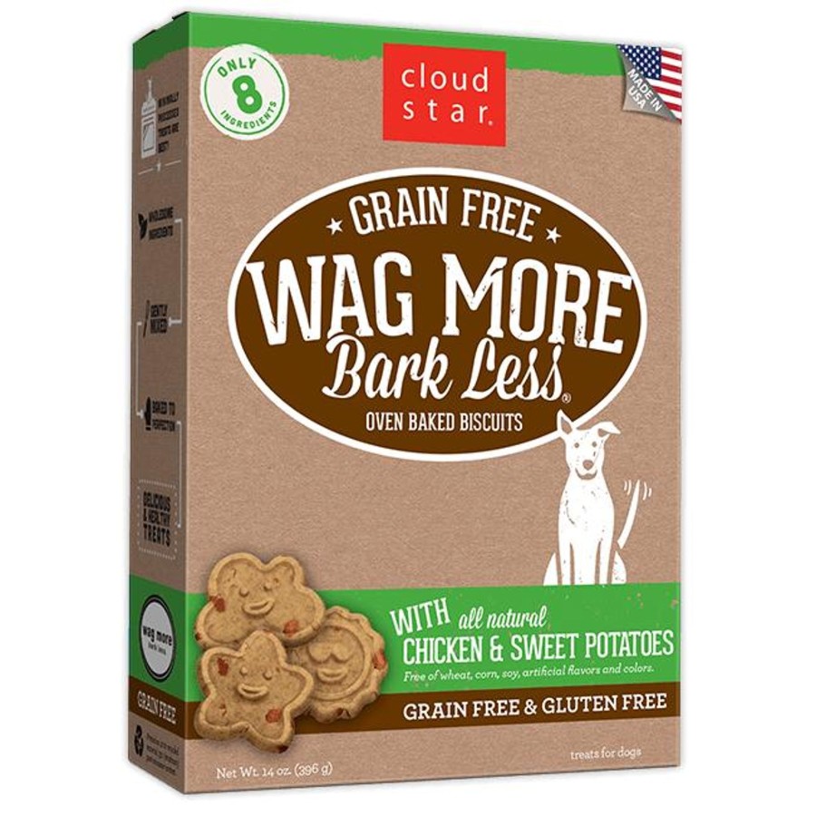 Dog Cloud Star | Cloud Star Wag More Bark Less Oven Baked Grain Free Chicken And Sweet Potatoes Dog Treats