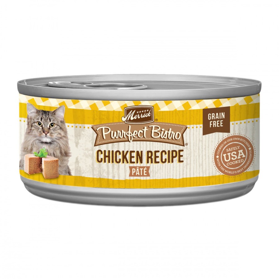 Cat Merrick Wet Food | Merrick Purrfect Bistro Chicken Pate Grain Free Canned Cat Food