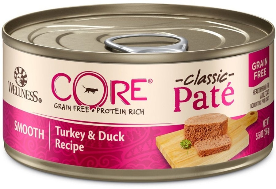 Cat Wellness Wet Food | Wellness Core Natural Grain Free Turkey And Duck Pate Wet Canned Cat Food