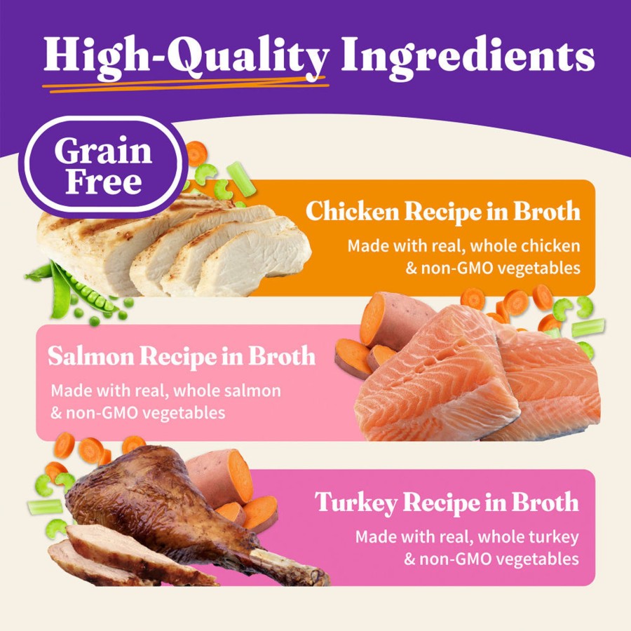 Cat Halo Wet Food | Halo Grain Free Variety Pack Chicken, Salmon & Turkey Canned Cat Food