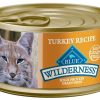 Cat Blue Buffalo Wet Food | Blue Buffalo Wilderness High-Protein Grain-Free Adult Turkey Recipe Canned Cat Food