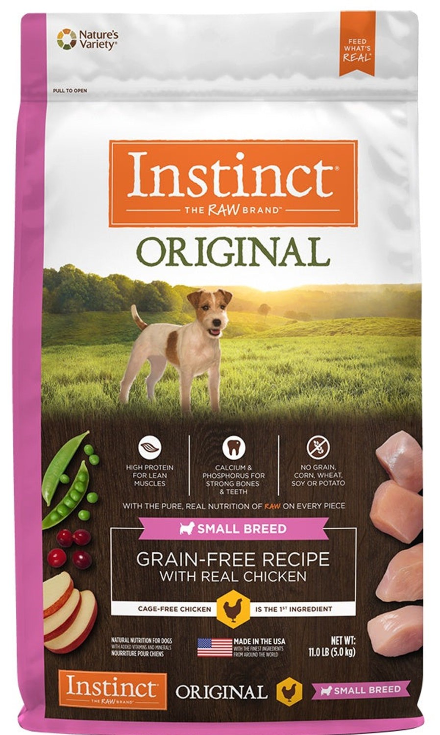 Dog Nature's Variety | Instinct Original Small Breed Grain Free Recipe With Real Chicken Natural Dry Dog Food