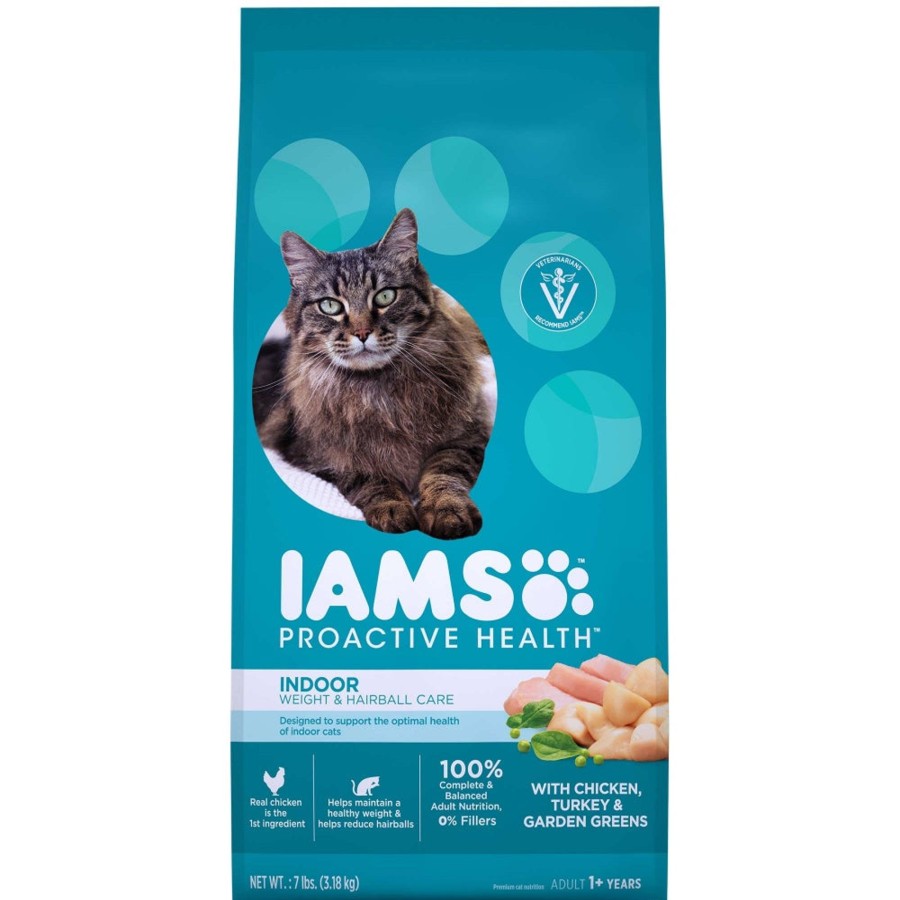 Cat IAMS Dry Food | Iams Proactive Health Indoor Weight And Hairball Care Dry Cat Food