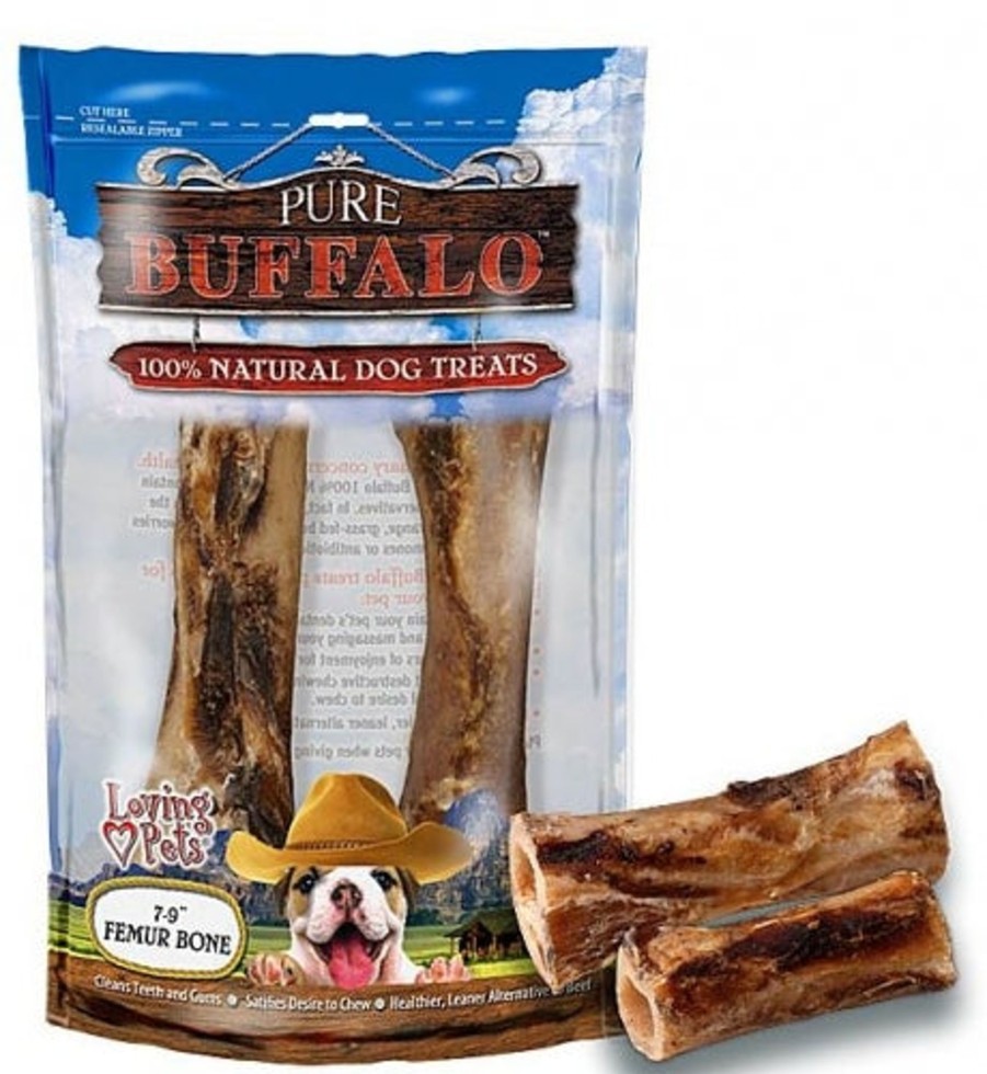 Dog Loving Pets | Pure Buffalo Meaty Femur Bone Dog Treats