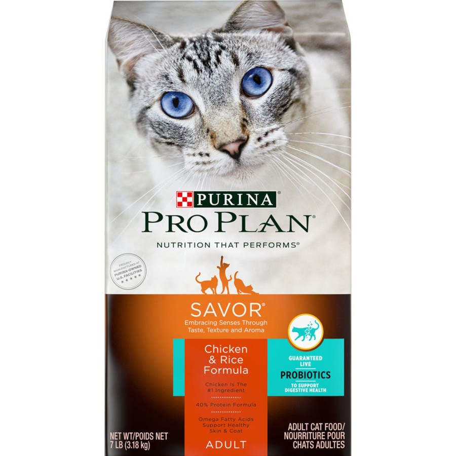 Cat Purina Pro Plan Dry Food | Purina Pro Plan Savor Chicken & Rice Formula Dry Cat Food