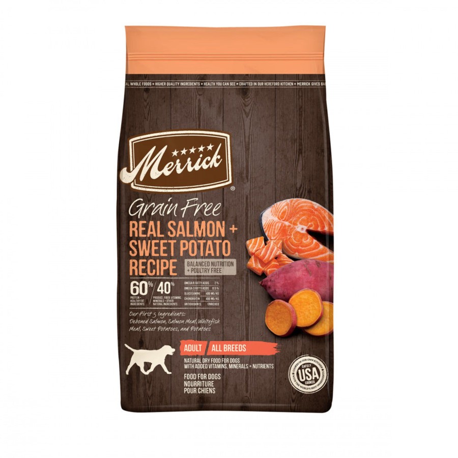 Dog Merrick | Merrick Premium Grain Free Dry Adult Dog Food Wholesome And Natural Kibble With Real Salmon And Sweet Potato